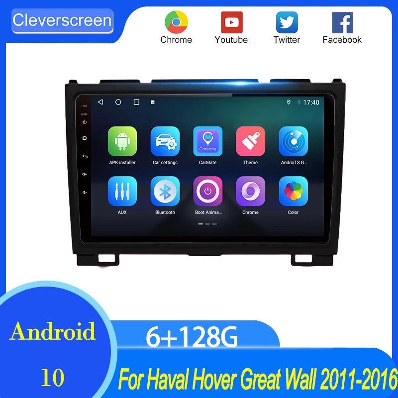 

Автомобильный радиоприемник CleverScreen 6G128G, мультимедийный GPS для Haval Great Wall H5 H3 2011-2016 Android, автомобильный Carplay 4G 2din, Авторадио