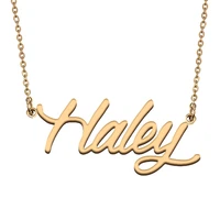 haley custom name necklace customized pendant choker personalized jewelry gift for women girls friend christmas present
