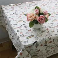 korean fresh cat coffee table linen tablecloths universal cover towels dust cover aliexpress selling direct manufacturers