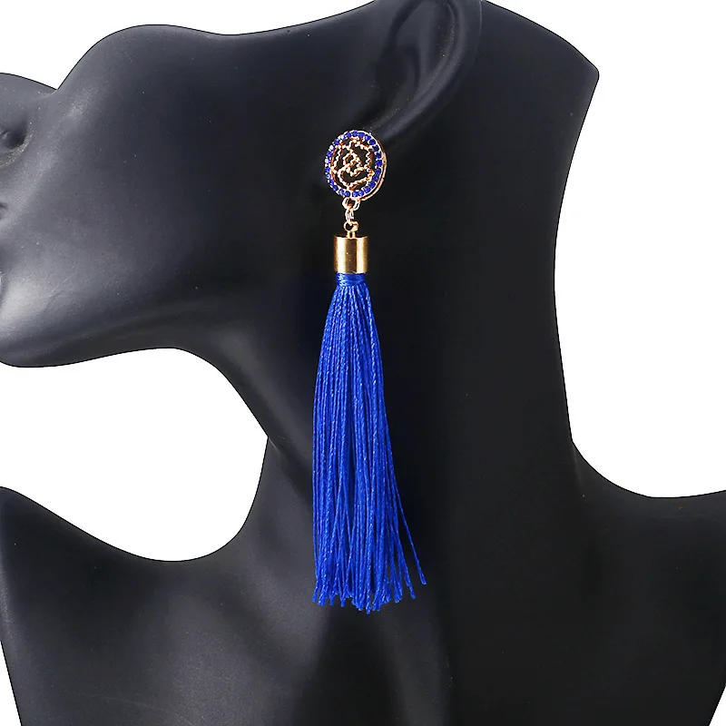 Женские длинные серьги-подвески в богемном стиле | Украшения и аксессуары