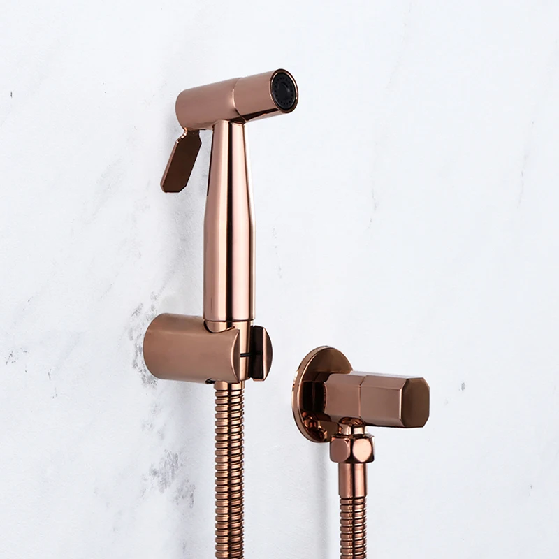 Смесители для унитаза смесители биде из латуни цвета розового золота