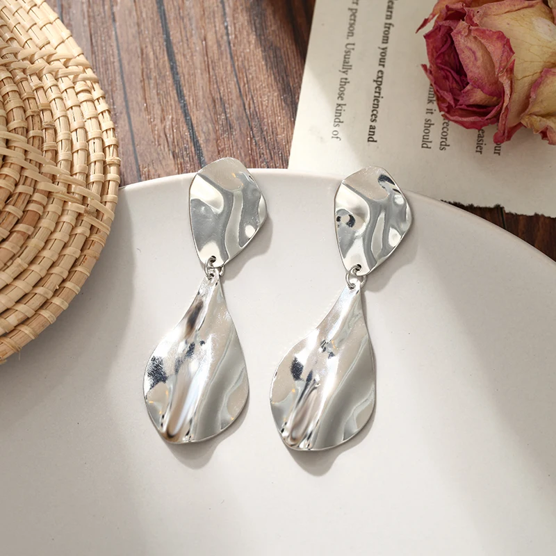 Корейские массивные Уникальные Серьги Геометрические нерегулярные