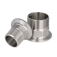 12 dn15 2dn50 stainless steel ss304 sanitary male threaded ferrule od 50 5mm fit 1 5 tri clamp