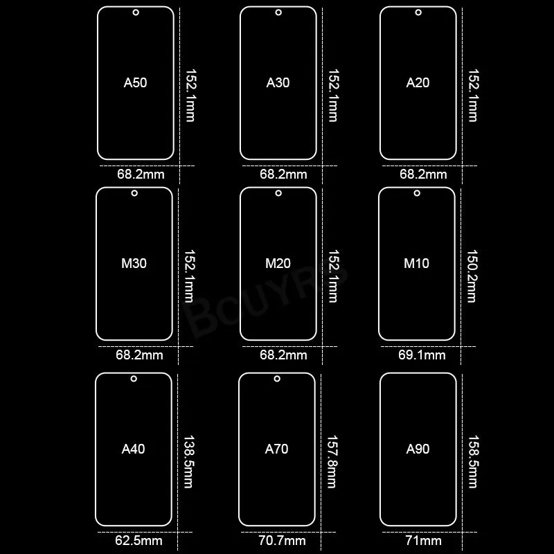3 шт Защитное стекло для samsung Galaxy A50 A70 A80 A20e A30 A40 A10 Закаленное стекло протектор экрана для samsung M20 M30 m30s