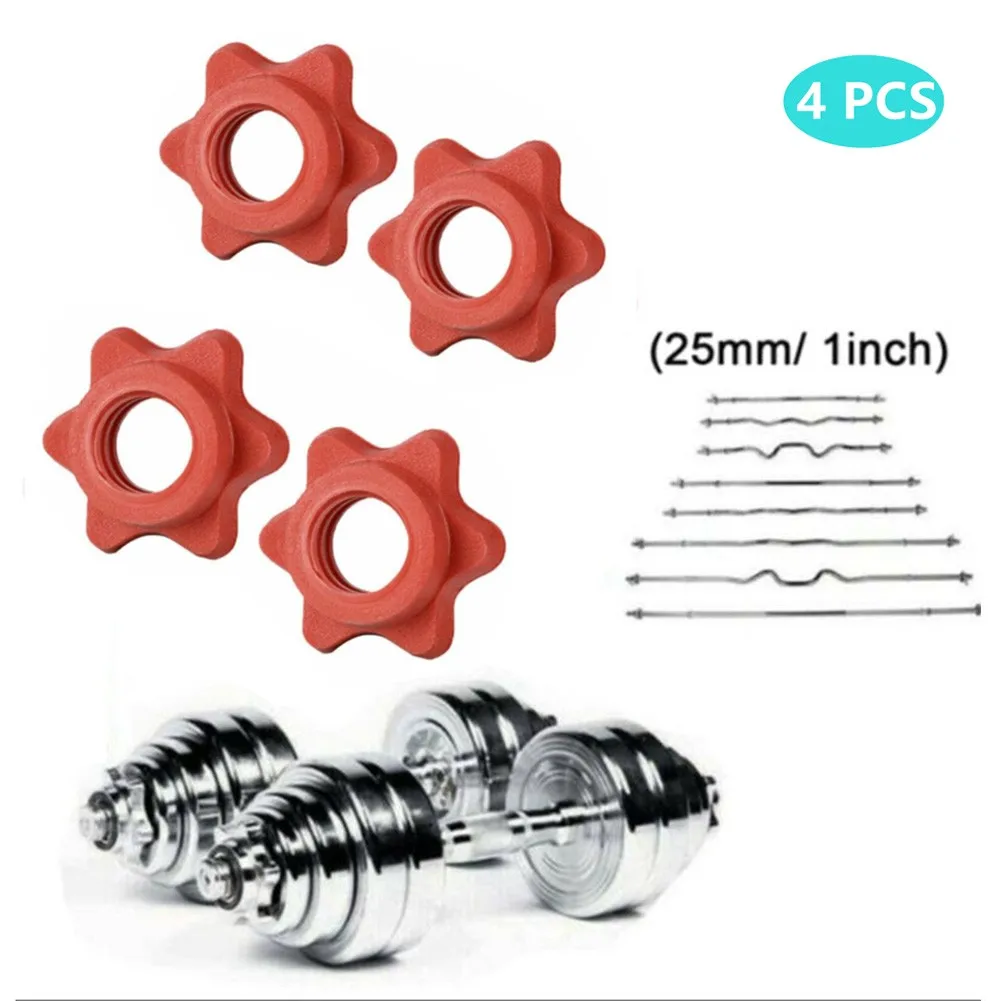 4* Dumbbells Gym Fitness Equipment Check Nut Barbell Bar Clips Spin Lock Screw Dumbbell Spinlock Collars Weight For Bodybuilding images - 6