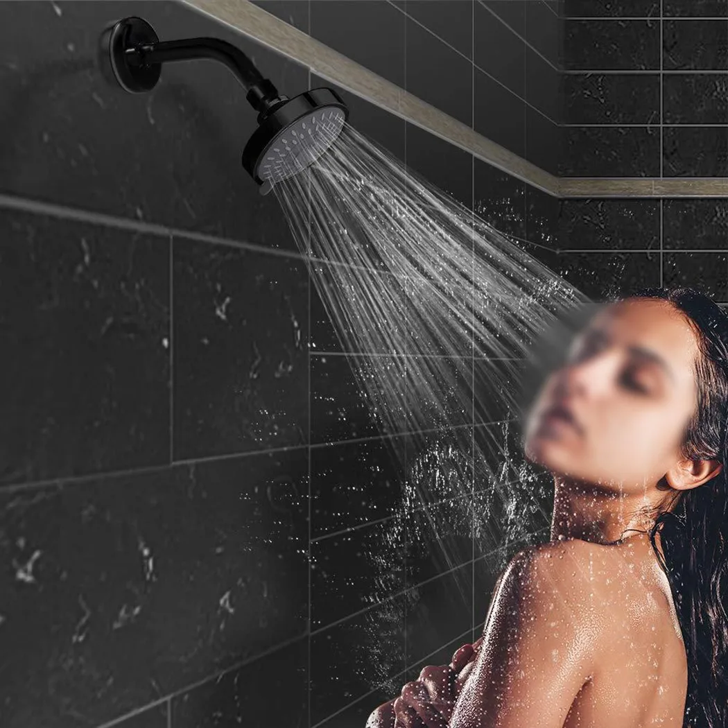 

Wall Mounted Shower Head Water Flow Restrictor 4 Inch 5-Setting Adjustable