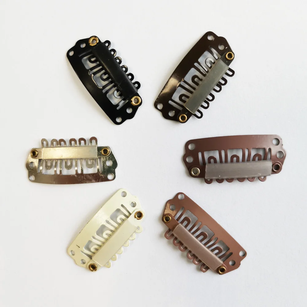 

50 шт., 2,8 см, 6 Зубцов, U-образные зажимы для наращивания волос со стандартным плетением, аксессуары для парика, парик, инструменты для укладки