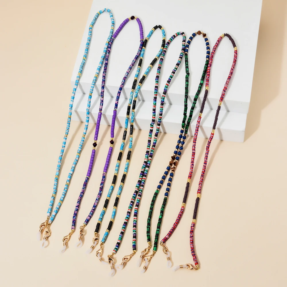 

New Beads Lanyard For Glasses Bead Glasses Chain Fashion Glasses Strap Sunglasses Cords Casual Glasses Accessories