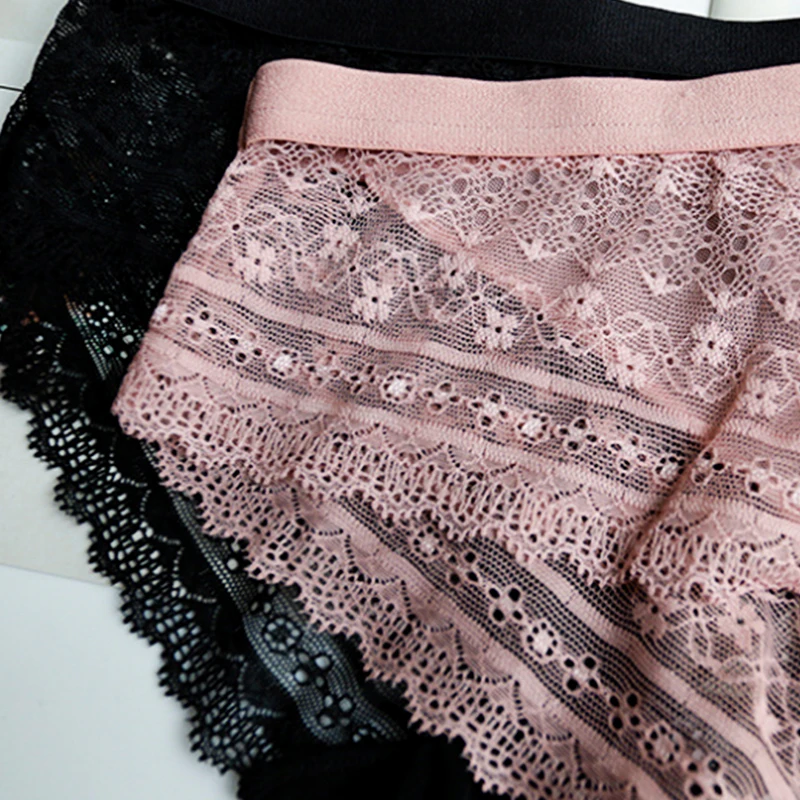 

For Women underwear sets Transparent Sexy Lace Bra panties Set Lingerie Push Up Brassiere Lace Underwear Set Sexy Panties