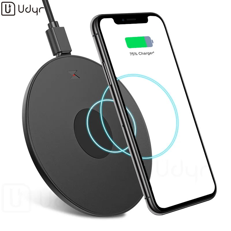 Udyr 10 Вт Qi Беспроводное зарядное устройство приемник для iPhone Xs Max X 8 Plus Быстрая зарядка для samsung Note 9 S10 Plus chargeur sans fil