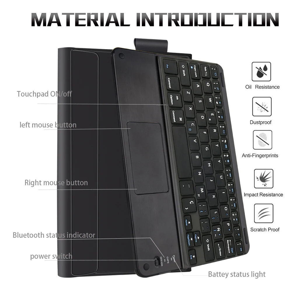 Клавиатура для планшета Samsung Galaxy Tab A 10 1 T510 T515 Bluetooth съемный чехол клавиатуры с