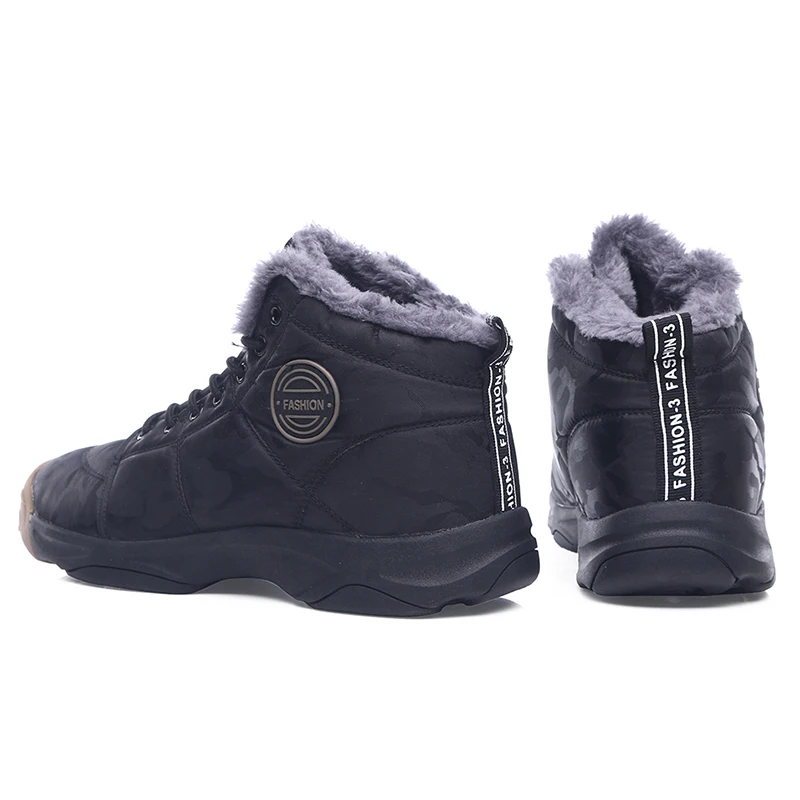 Размеры 36 46 мужские зимние кроссовки ботинки повседневная обувь с мехом плюш