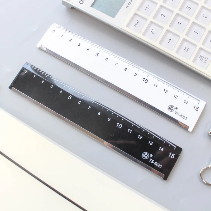 JIANWU 15cm Plastic double-sided scale ruler Stationery simple Cutting School Supplies Drawing supplies | Канцтовары для офиса и