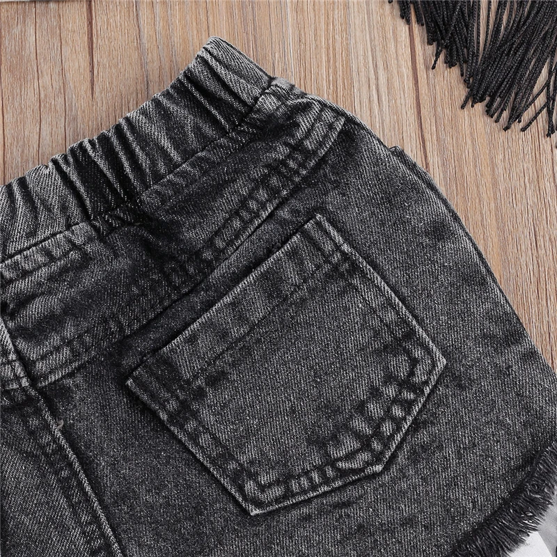 Комплект одежды для маленьких девочек нечеткие костюмы новорожденных Топ с