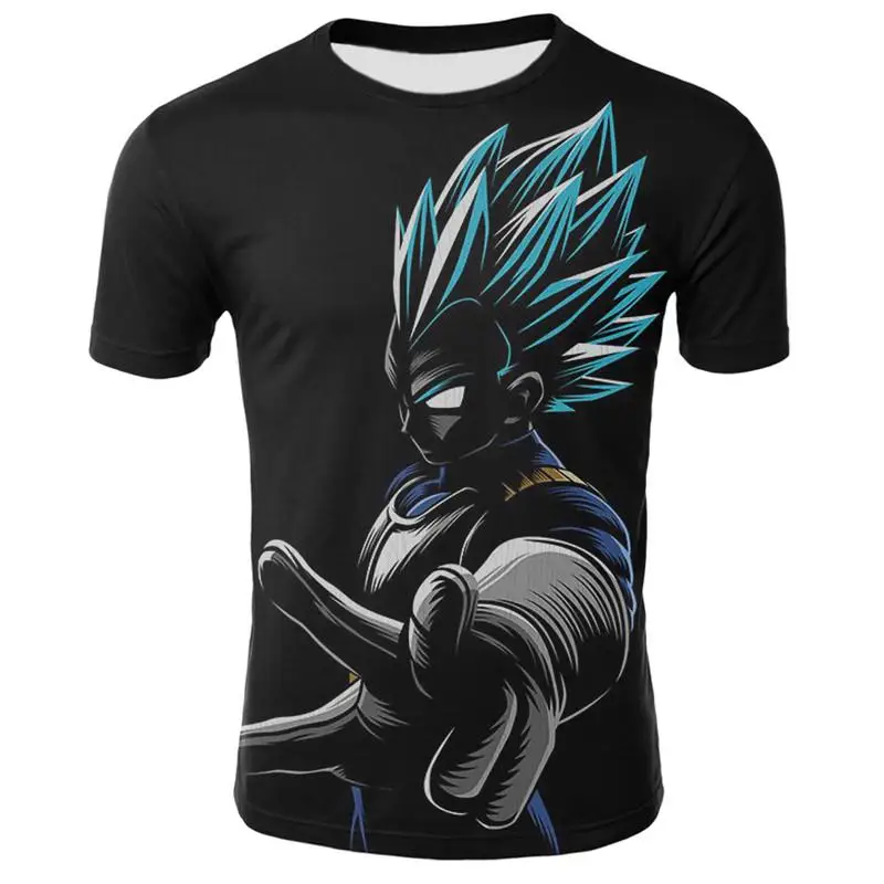Новинка 2019 мужская и женская персональная аниме Dragon Ball Z 3D печать футболка