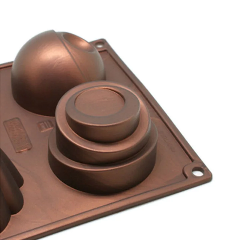 Силиконовая форма для шоколадного торта с 6 отверстиями инструмент выпечки желе