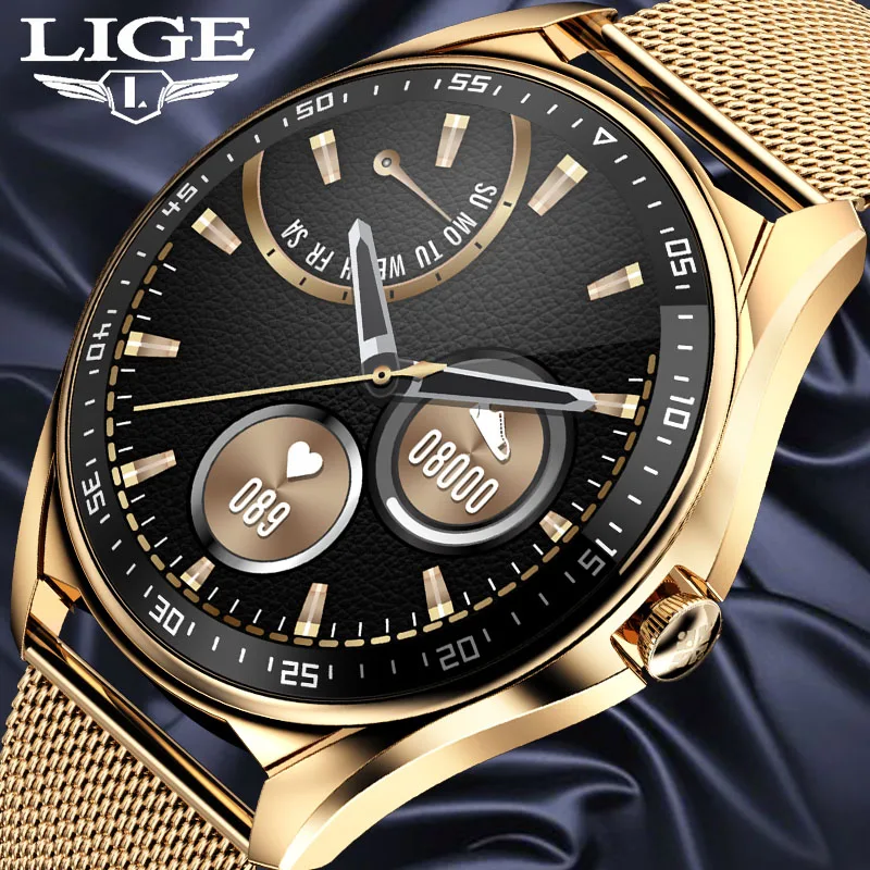

LIGE 2021 New Smart Watch Women Bluetooth Call Waterproof Music Smartwatch Sprots Watches Fitness Tracker Smart Clocks For Men