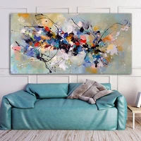 abstract oil paintings print on canvas colorful wall art posters and prints cuadros pictures for living room decor no frame