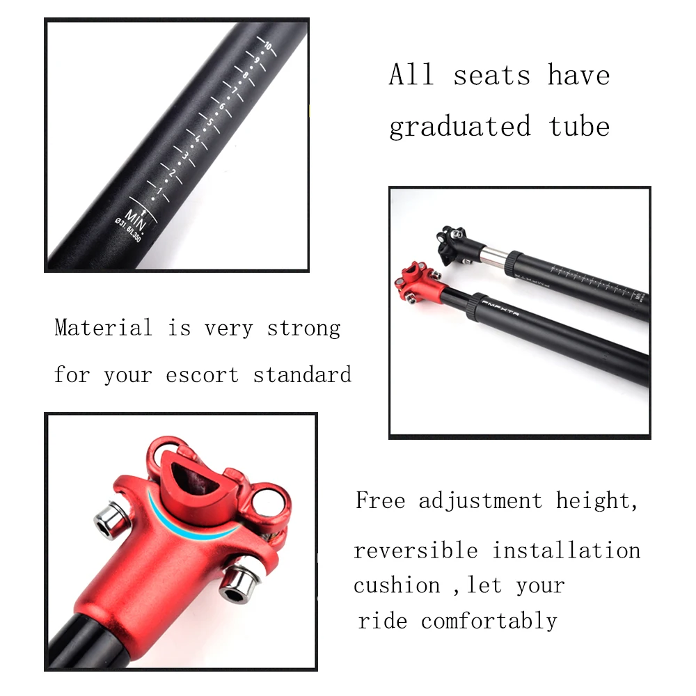 Алюминий сплав MTB дорожный велосипед амортизатор демпфирования подвеска 27 2/30 8/31 6