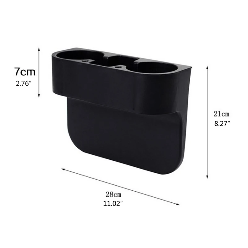 

Insertion Type Car Side Storage Box Seat Pocket Console Cup Holder Side Tray Storage Box Seat