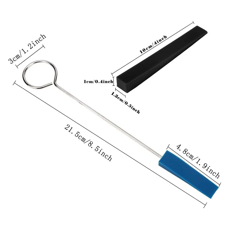 

8Pcs Piano Tuning Kit,Tuning Wrench Hammer Felt Strip Mutes Triangular Rubber Mutes Kit Temperament Piano DIY Fixing Set