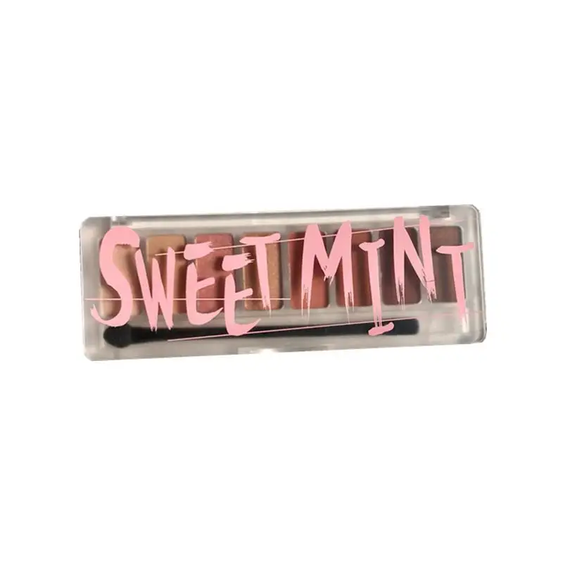 

8 Colors Glitter Eyeshadow Palette Earth Color Pearlescent Matte Gloss Highlight Diamond Metallic Eye Makeup Waterproof Cosmetic