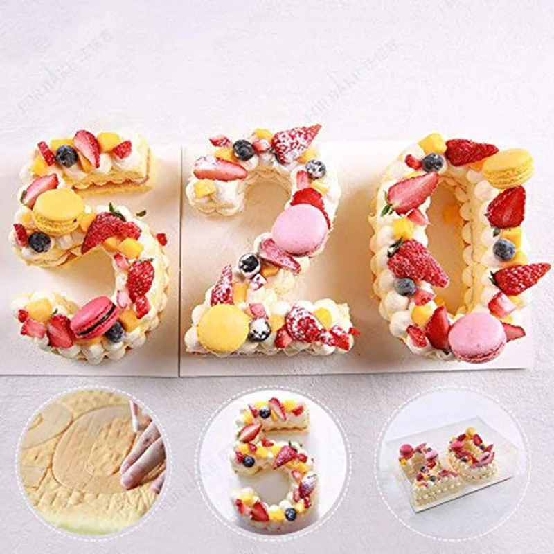 Пластиковая форма с цифрами для домашних животных инструменты украшения тортов