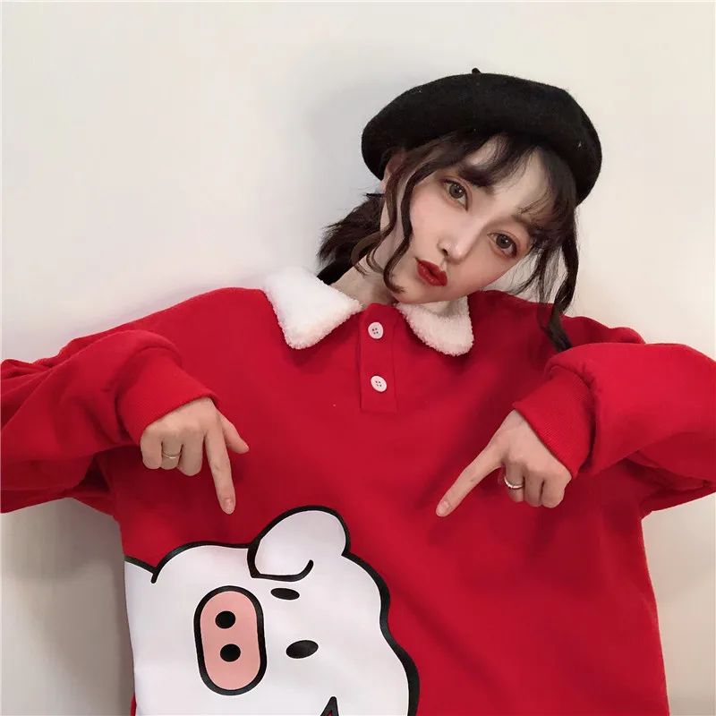 Свободная Вельветовая куртка с воротником из искусственного меха ягненка