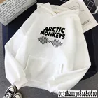 Винтажные хлопковые толстовки унисекс в стиле Харадзюку с принтом арктических обезьян и звуковых волн, пуловеры с длинным рукавом, женские свитшоты в стиле хип-хоп