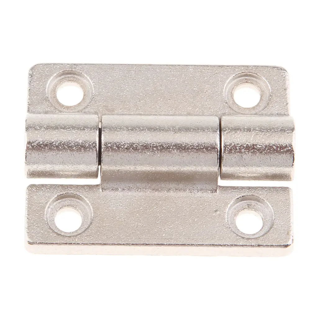 

45 X 34mm 4 Countersunk Holes Adjustable Torque Position Control Hinge Silver