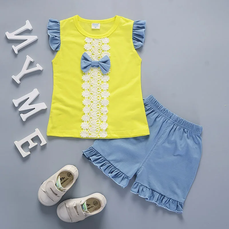 Комплекты одежды для девочек детская одежда летняя Повседневные детские