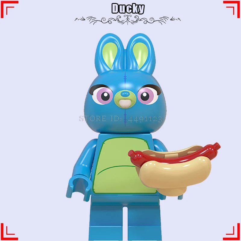 Ducky «История игрушек», «4 Вуди и Джесси Базз Лайтер чужой зург животного строительные кубики, детские игрушки Аниме фильм зеленого цвета в армейском Для мужчин стежка игрушка в виде фигурки - Цвет: Ducky