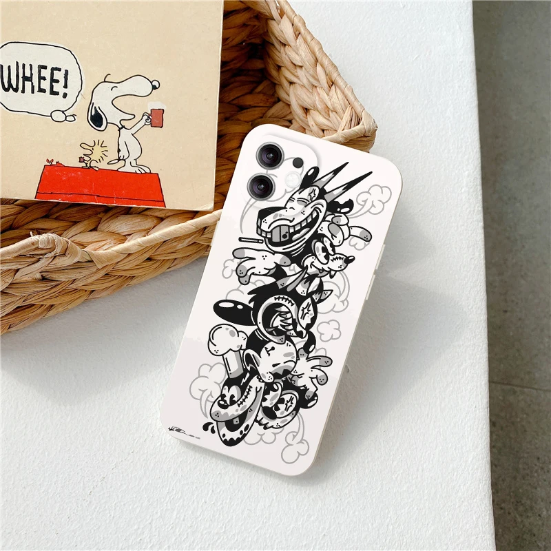 

cartoon comic design phone case for iPhone 12 pro max 11 XS huawei p40 xiaomi 10 Redmi note 9 pro graffiti silicone back cover
