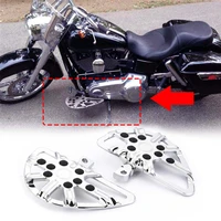 motorcycle cnc driver rider foot pegs pedal passenger floorboard footrest for harley touring flt dyna fld