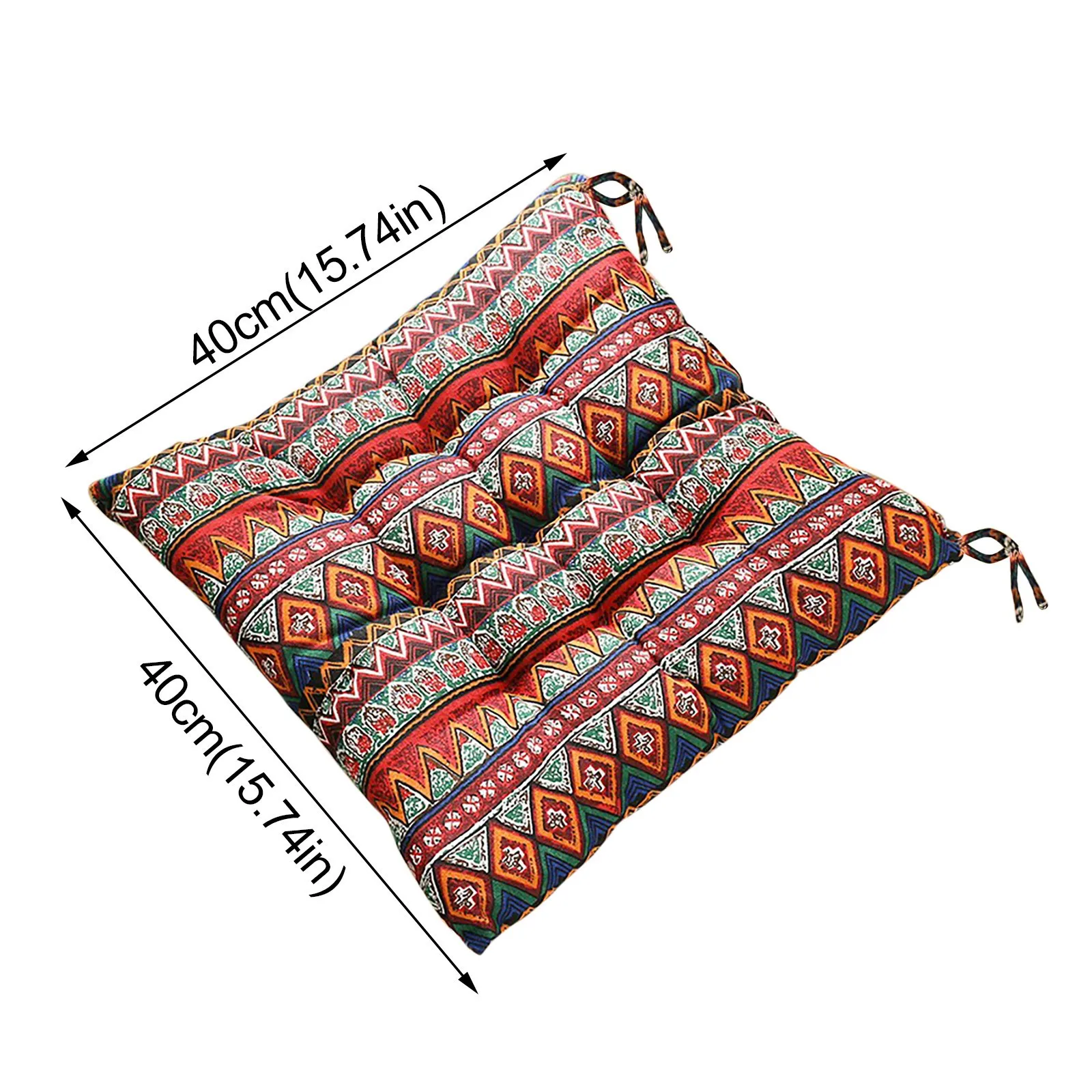 Подушка для длинного стула с принтом утолщенные подушки сиденья складные теплые