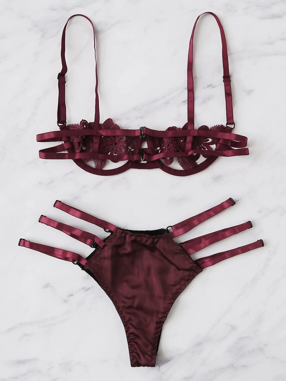 Женское сексуальное нижнее белье на Косточках Babydoll кружевной бюстгальтер набор стринги трусики нижнее белье женское Искушение Эротическое белье, порно костюмы