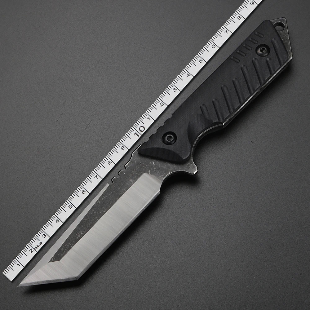 

Outdoor survival short knife field hunting knives fixed blade camping knife high hardness full tang knives portable EDC tool