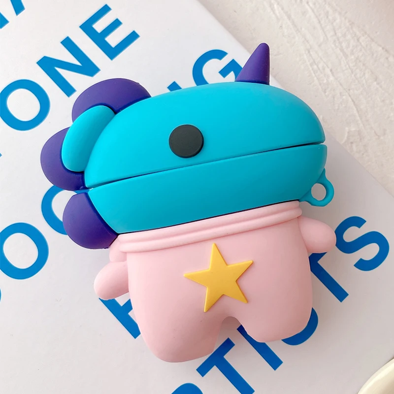 

Star Blue Unicorn Silicone Case for Airpods 1 2 Cartoon Cute Case for Apple Airpods Pro Wireless Earphone Cover Charging Box