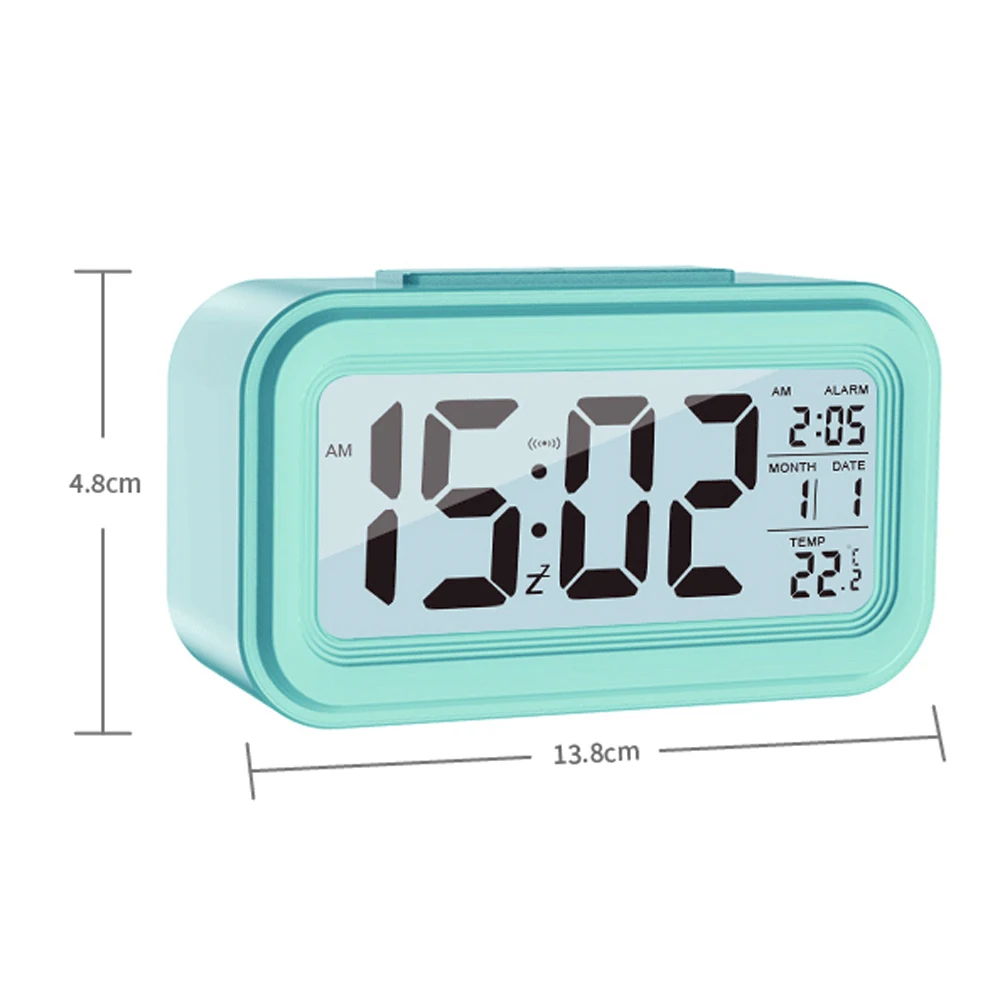 Digital LED Alarm Clocks Thermometer Week Snooze Watch Electonic Table Calendar Night Illumination LCD Display Home Office Timer | Дом и сад