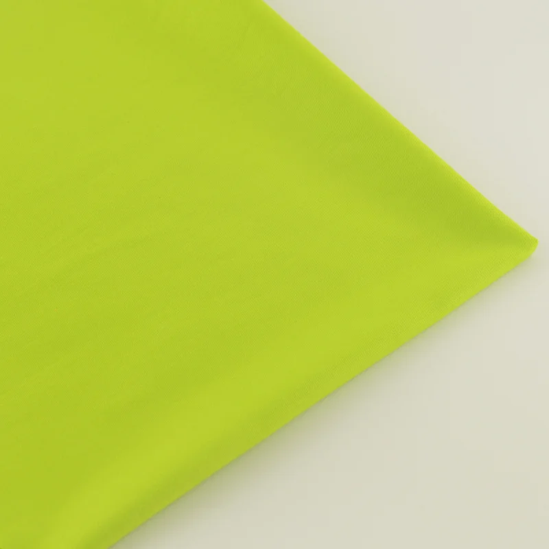 Однотонная зеленая ткань из 100% хлопка домашний текстиль для шитья саржевая