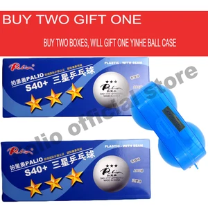 Мяч для настольного тенниса Palio S40 + пластиковый со швом, 3 звезды, мяч для настольного тенниса ITTF, мяч из АБС-пластика, Международный игровой мяч, оптовая продажа