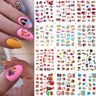 12 шт., цветные абстрактные наклейки для ногтей с изображением сексуальной девушки, Водные Переводные слайдеры, водяные знаки для маникюра художественное оформление ногтей