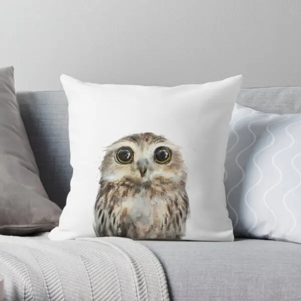 

Little Owl Printing Throw Pillow Cover Office Soft Wedding Square Bed Home Sofa Comfort Fashion Cushion Pillows not include