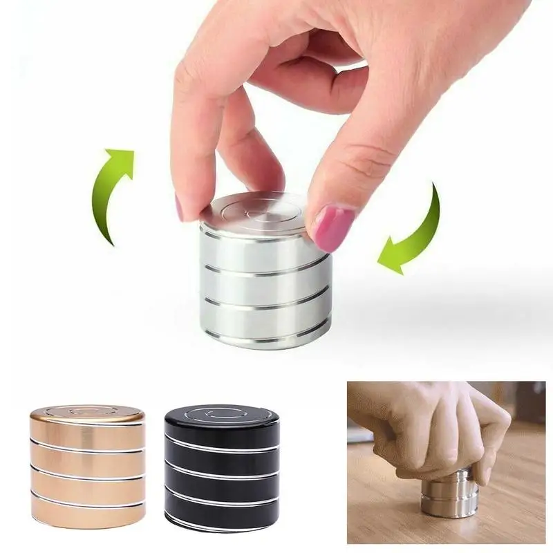 

Alloy Mini Decompression Toy Hypnotic Transport Gyroscope Spinner Desk Toys Anti-stress Fidget Kids Adult Motion Finger D3V1