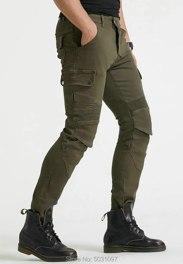 Loong Biker moto rcycle ridinJeans moto knight повседневные велосипедные брюки Кевлар износостойкие moto r брюки армейский зеленый