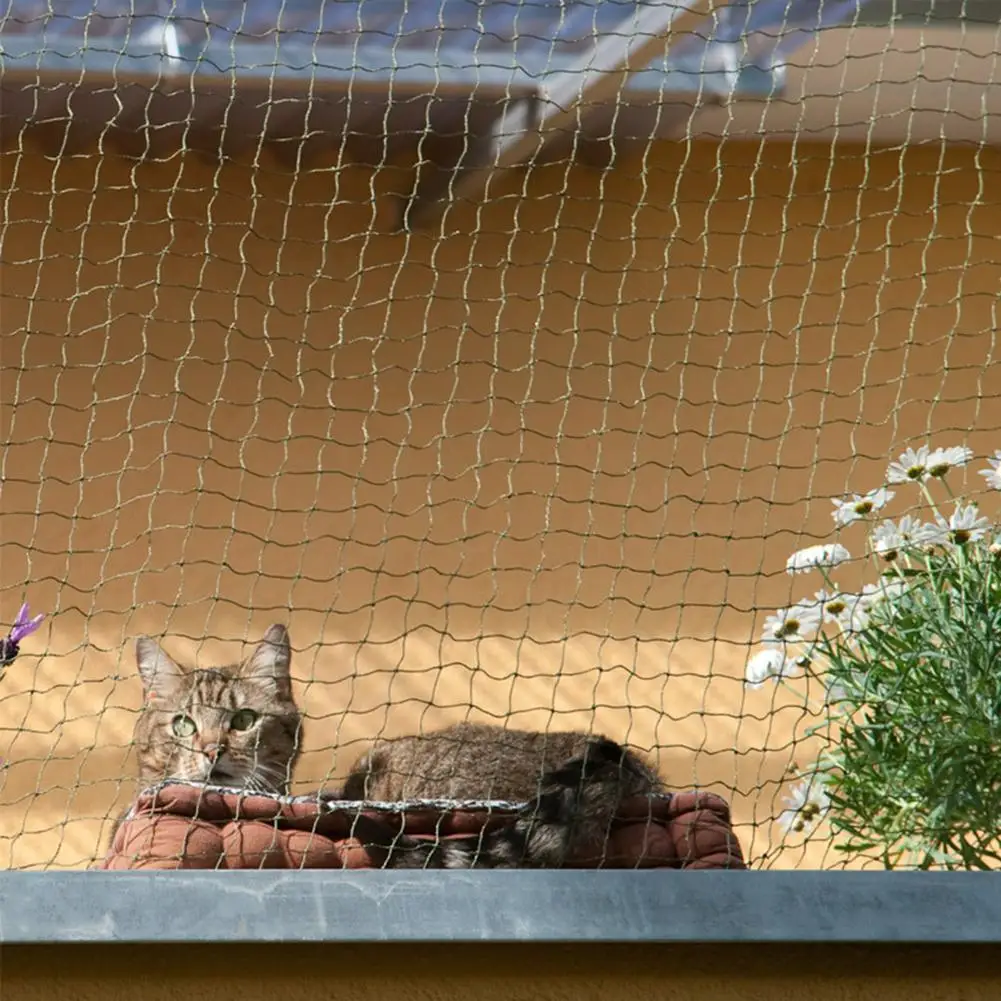 الحيوانات الأليفة شبكة حماية السلامة القط واقية البلاستيك قوي غطاء سلك آمن للشرفات ويندوز للطفل طفل السقوط صافي السياج