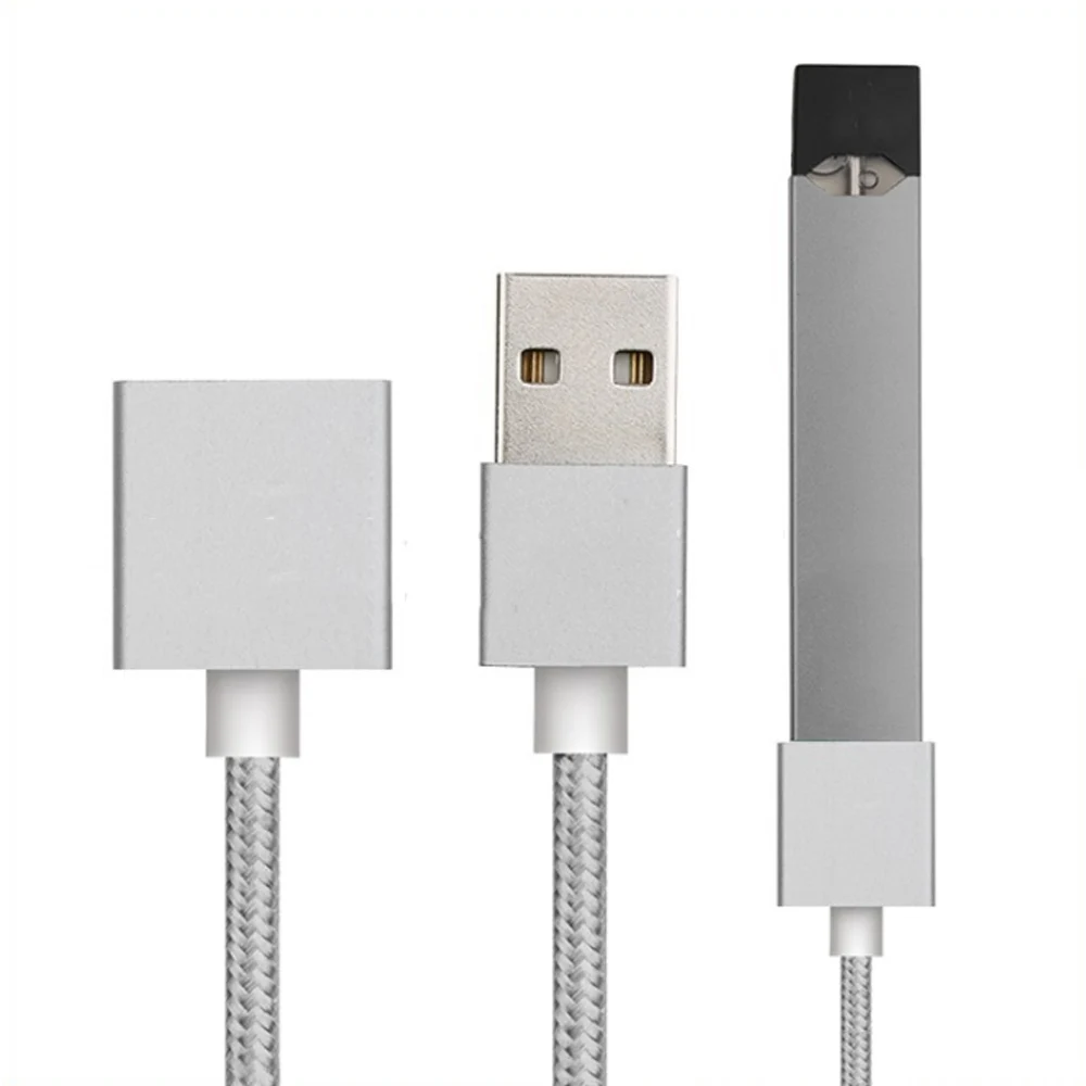JUUL зарядное устройство Плетеный алюминиевый корпус провода для магнитно поглощающего зарядного кабеля USB