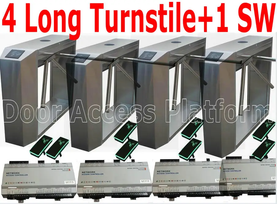 1 заказ = 4 шт. турникетных ворот турникеты большого размера + 8 RFID EM карт