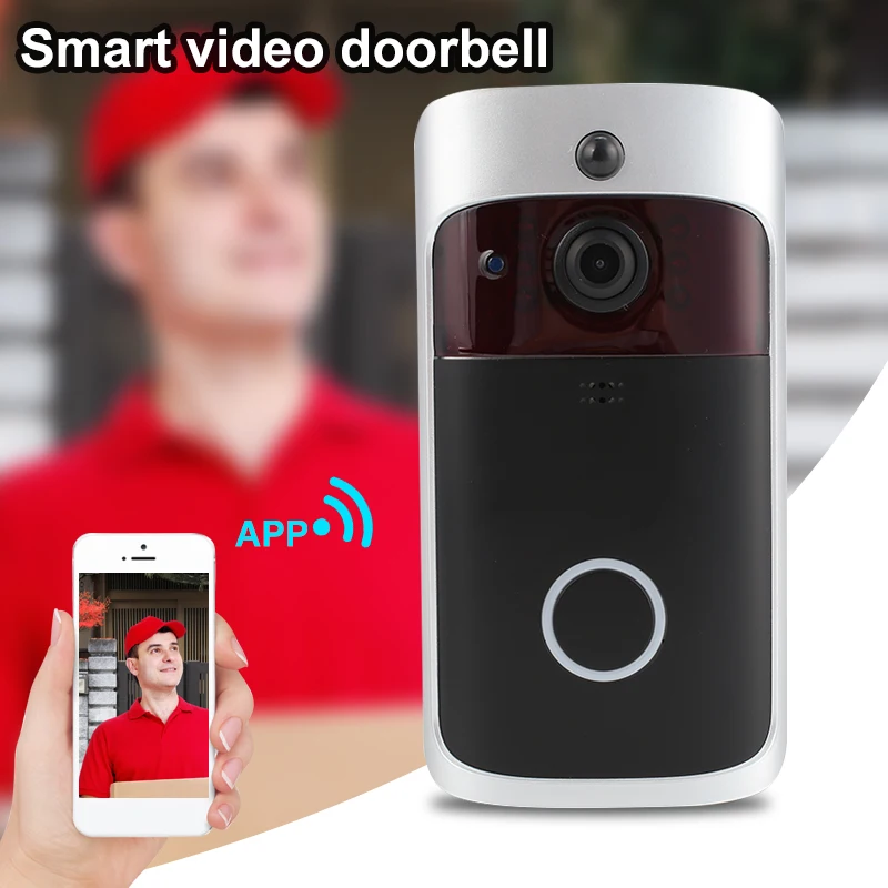 Универсальный домофон WiFi беспроводной дверной звонок видео Регистраторы