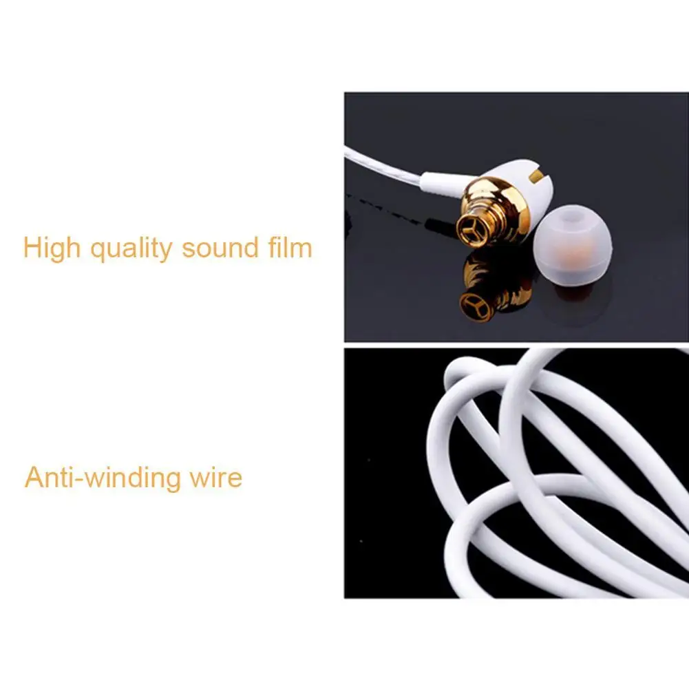 

Universal Wired Headphones Noise Cancelling Stereo In-Ear Earphone Sport Music Headset With Mic For Mobile Phone Headphones